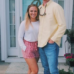 American eagle striped shorts